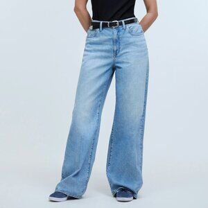 Madewell Light Blue Ahern Wash Superwide Curvy Fit Jeans Size 28 NWT